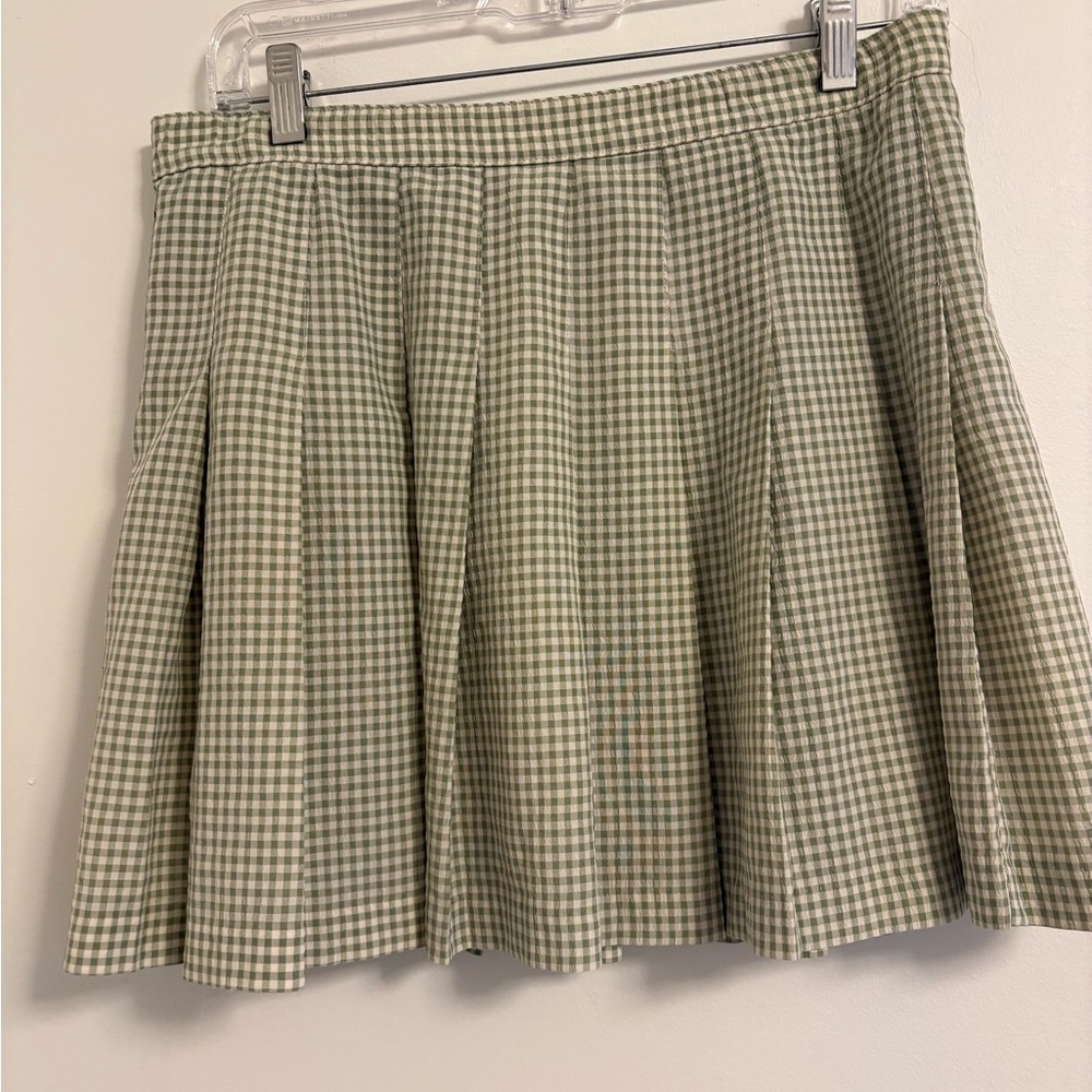 Vintage prince green gingham tennis skirt - Picture 4 of 7